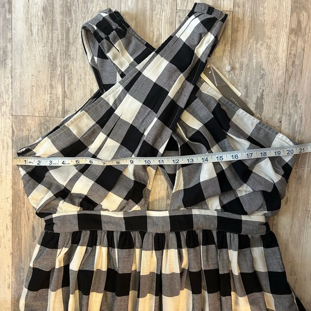 Anthropologie Verb by Pallavi Singhee Gingham Halter Dress - Picture 15 of 16